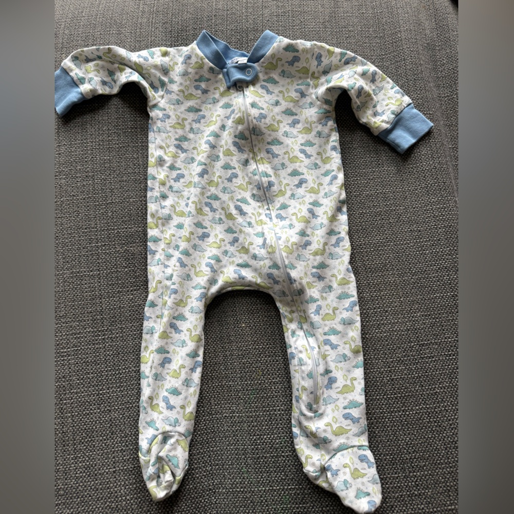 Magnolia Baby zip footie dinosaur print 3-6m